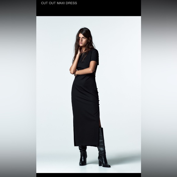 Black cutout maxi dress - Picture 1 of 5